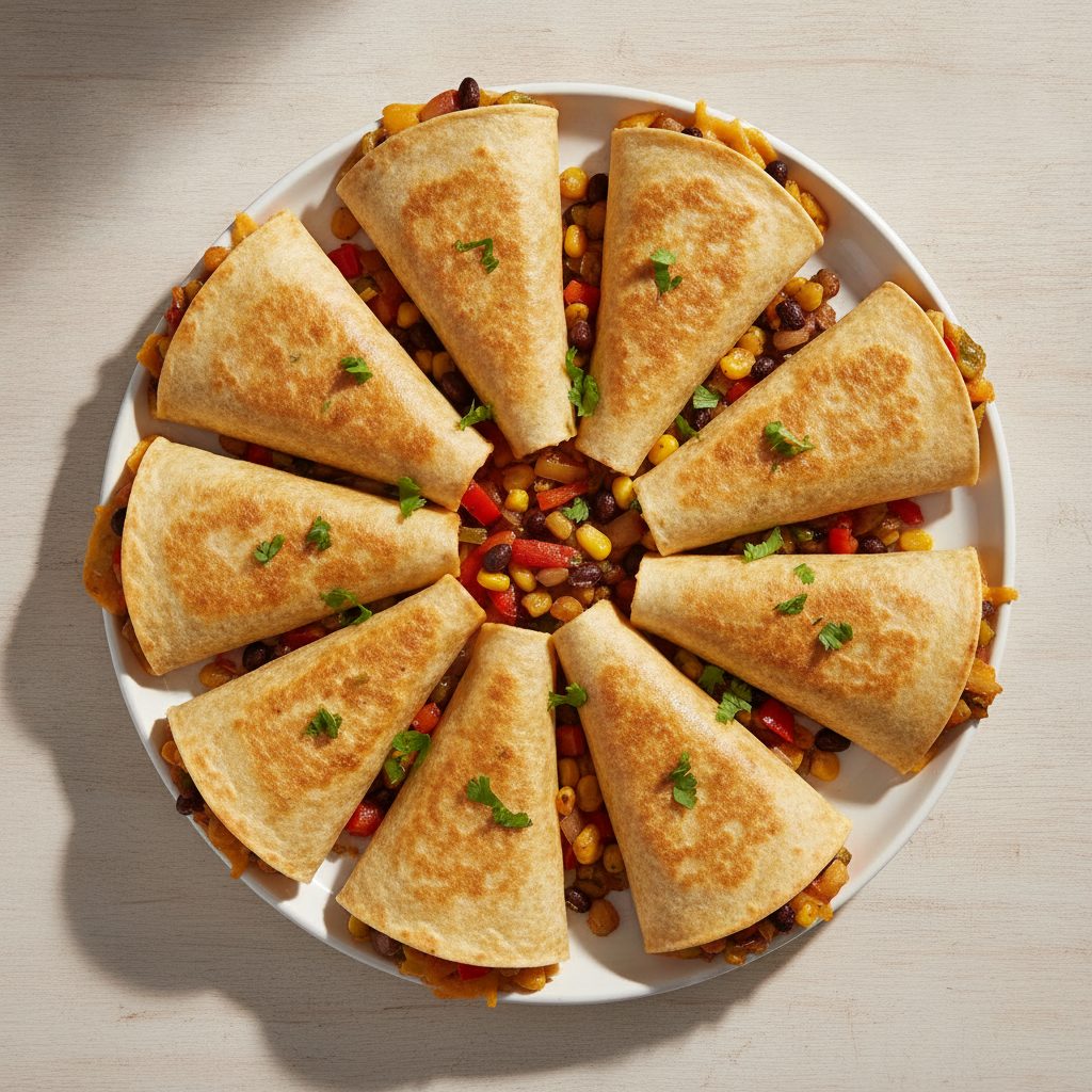 Mexicaanse quesadilla's met paprika en cheddar